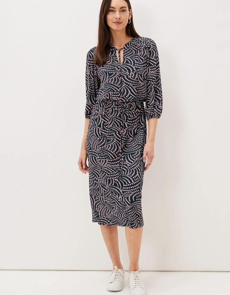 Grace Geo Tile Print Dress