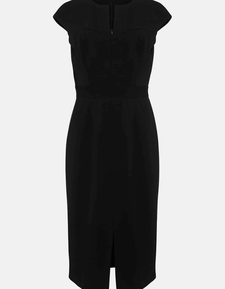 Karmie Black Ponte Bodycon Midi Dress