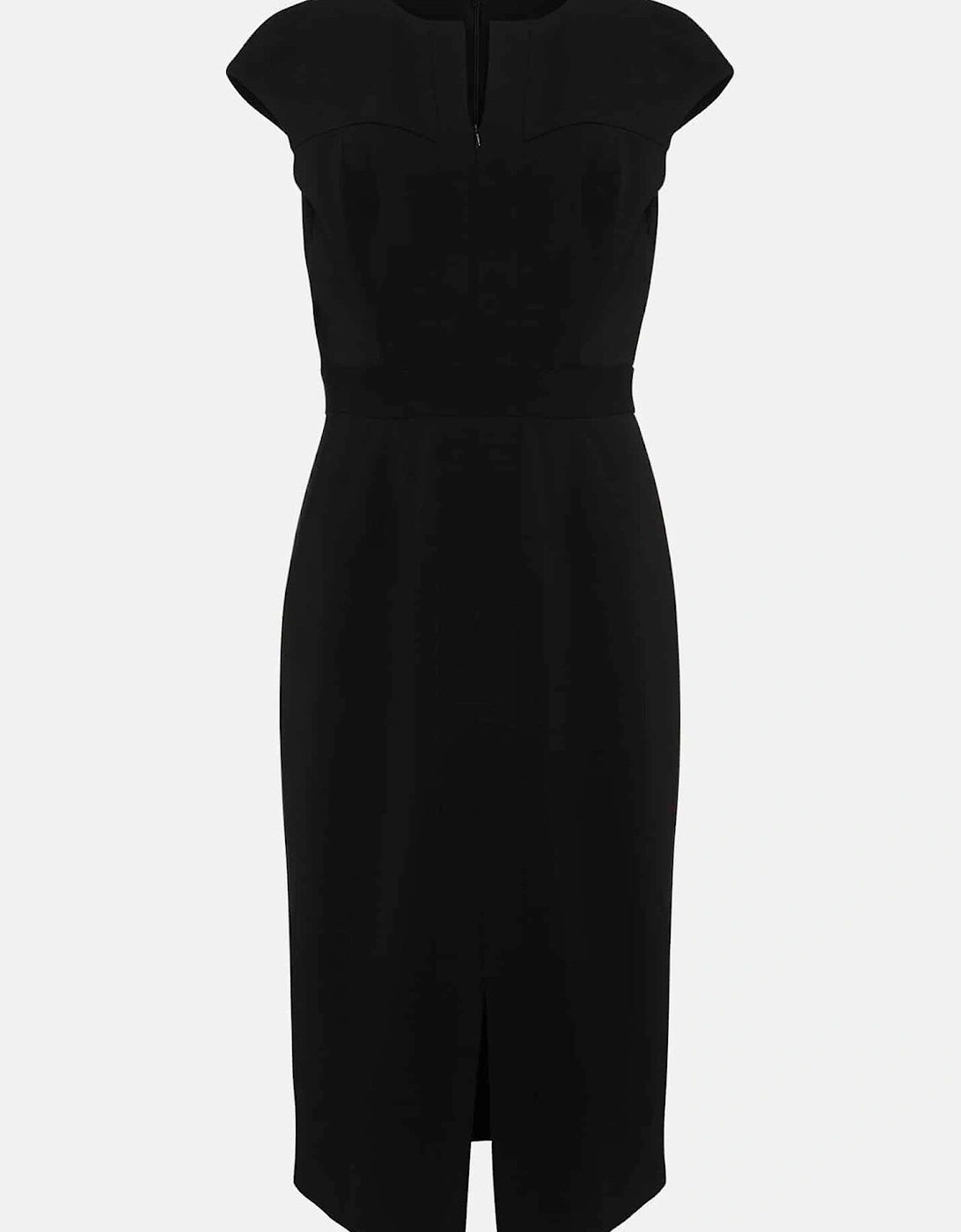 Karmie Black Ponte Bodycon Midi Dress