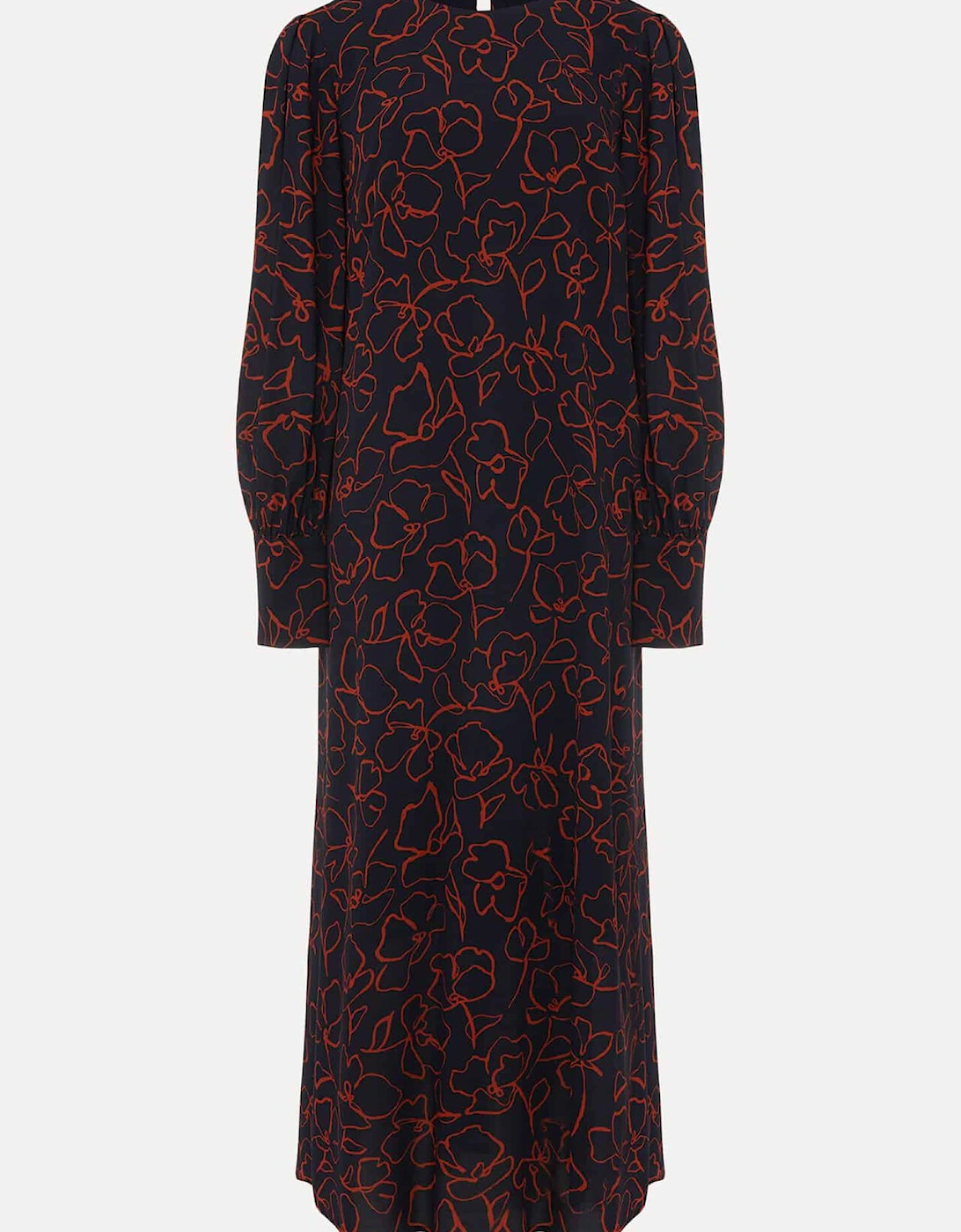 Cosmo Abstract Print Midi Dress