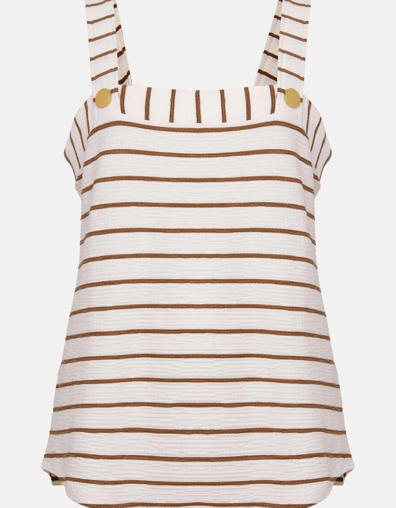 Nolana Textured Stripe Vest Top