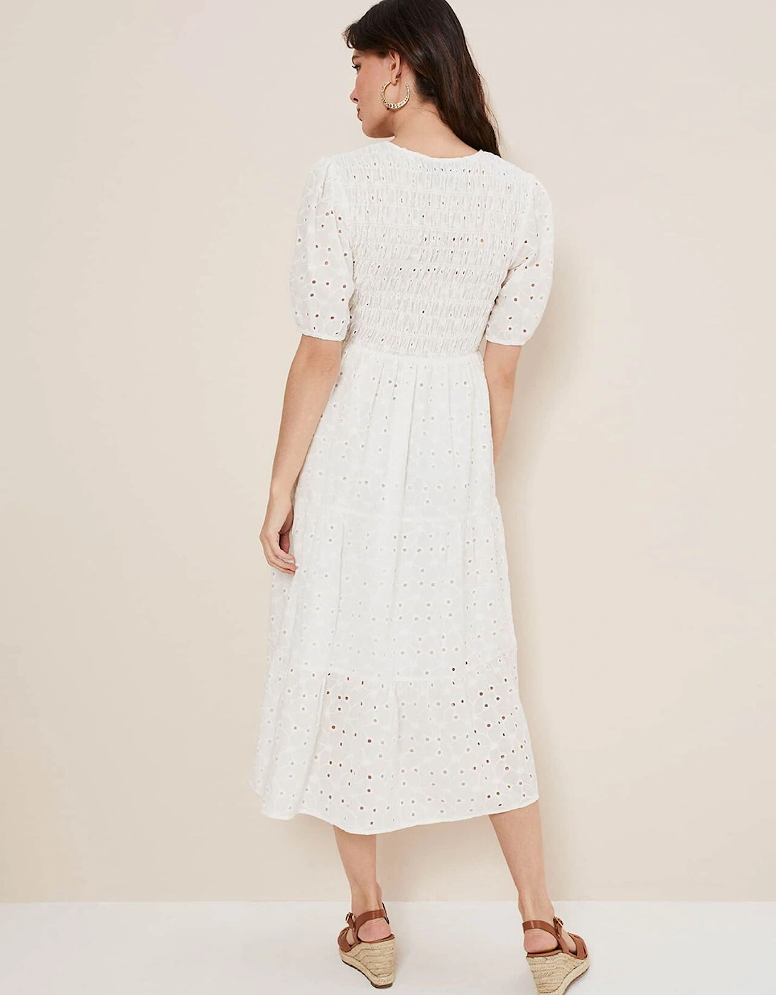 Gretta Broderie Midi Dress