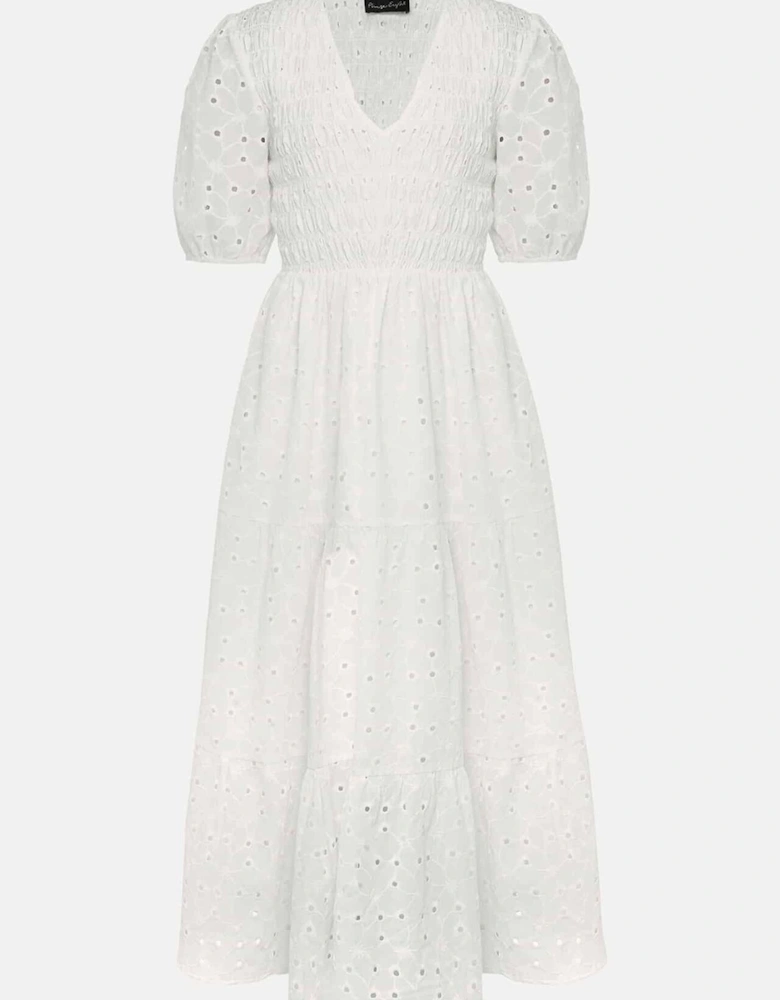 Gretta Broderie Midi Dress