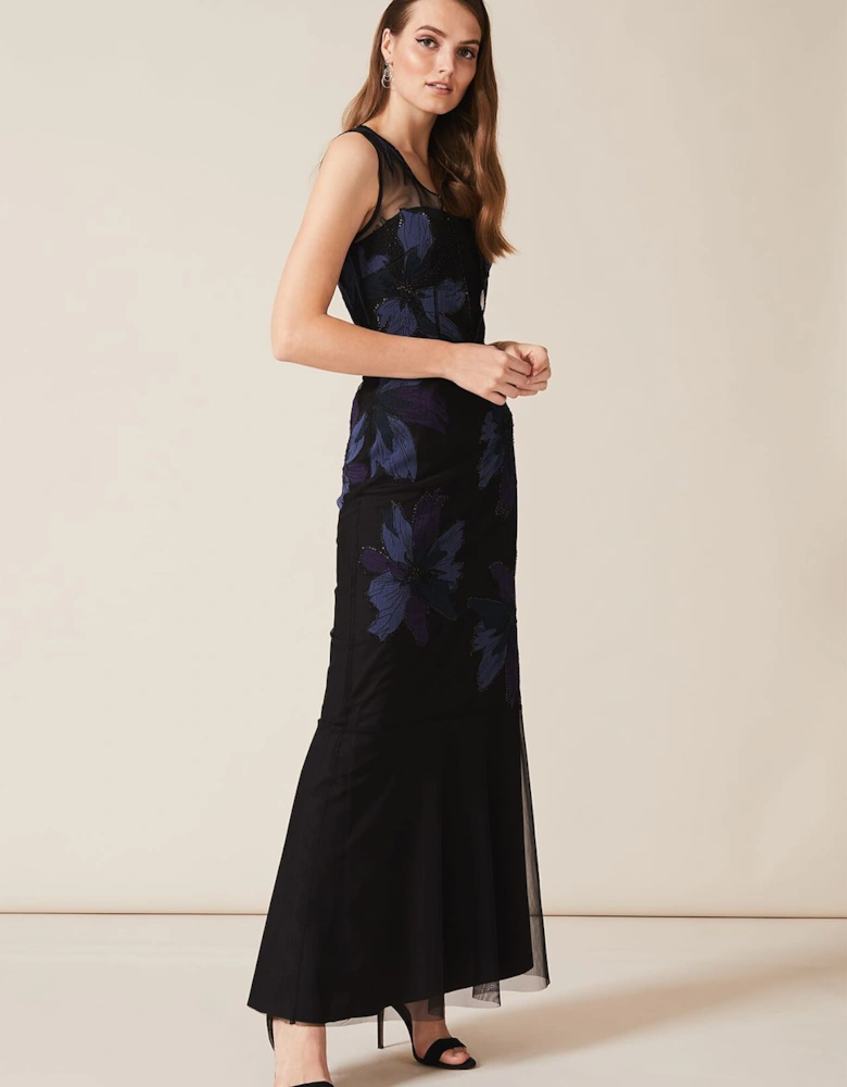 Barbara Applique Floral Dress