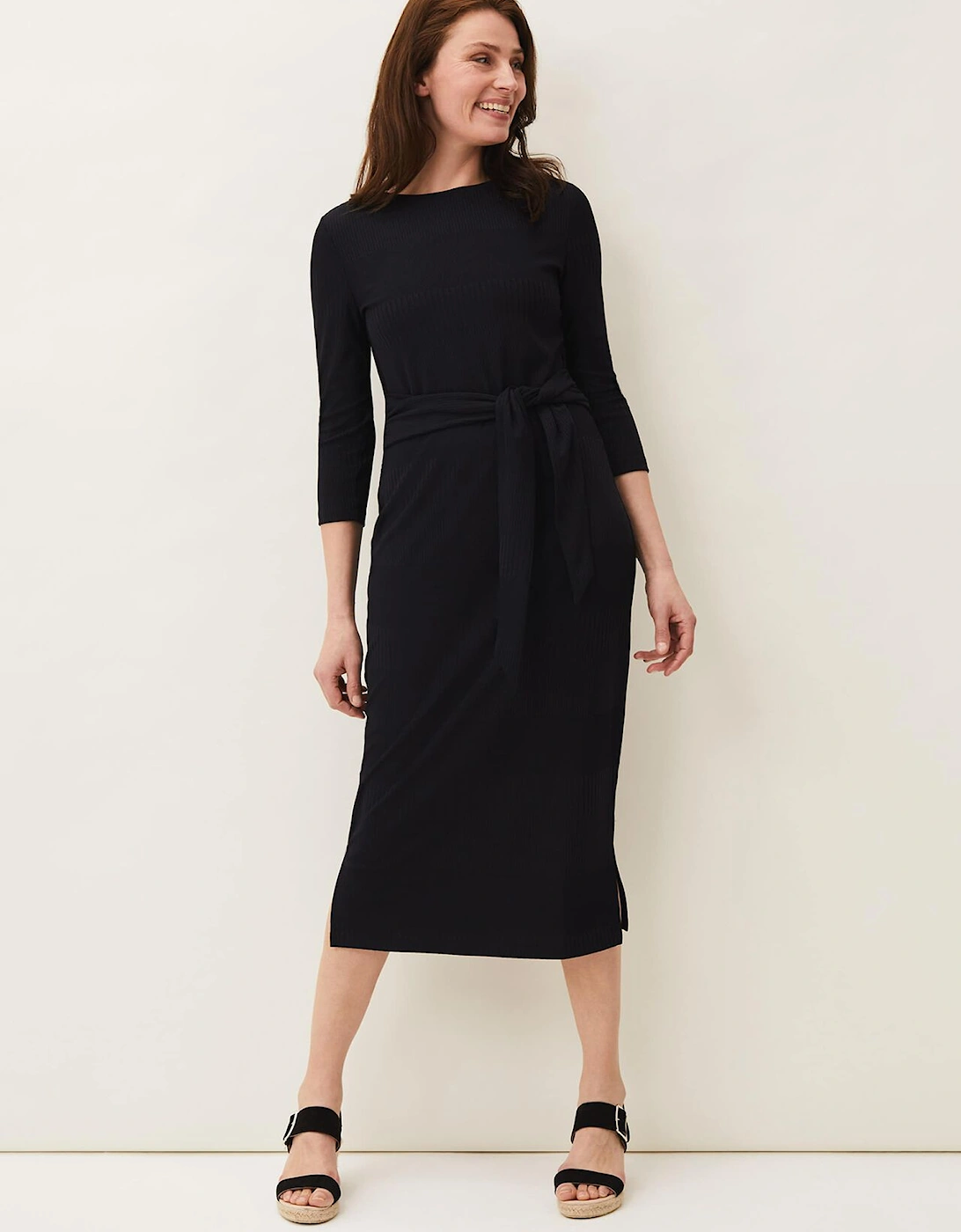 Yazmina Long Sleeve Ribbed Dress