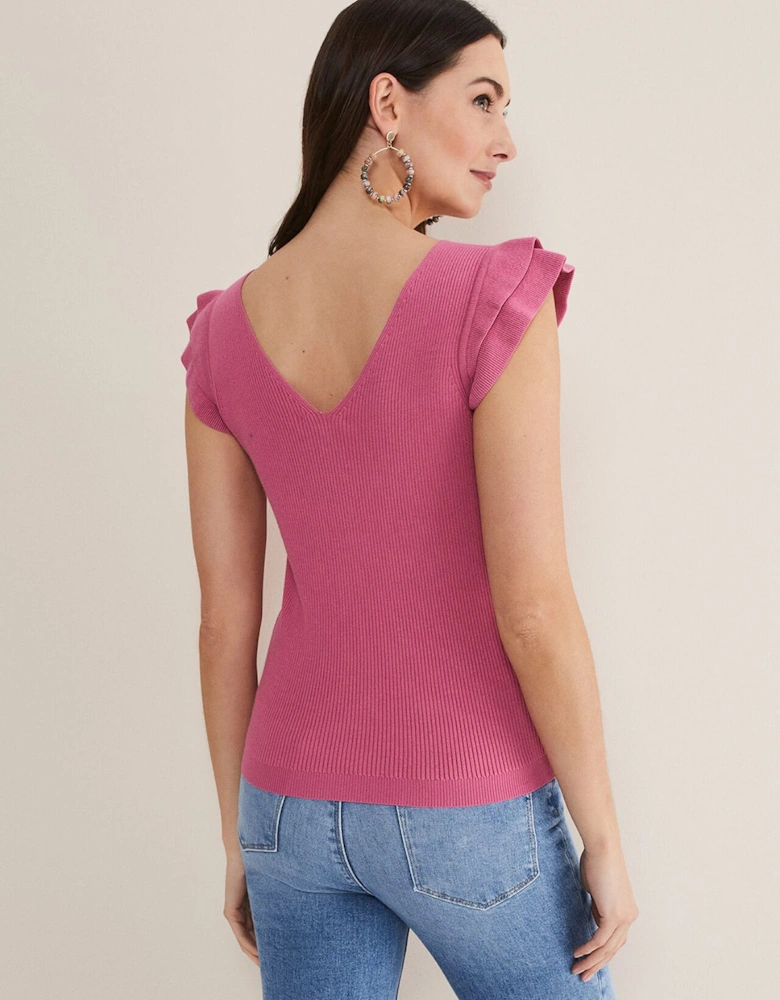 Flory Frill Sleeve Vest