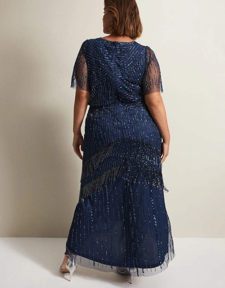 Evadine Beaded Maxi Dress