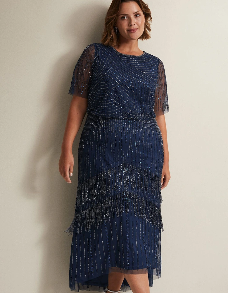 Evadine Beaded Maxi Dress