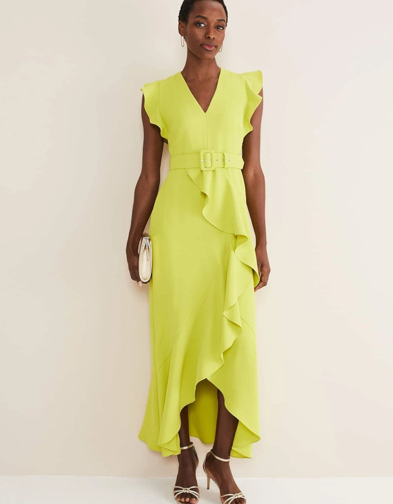 Phoebe Frill Maxi Dress