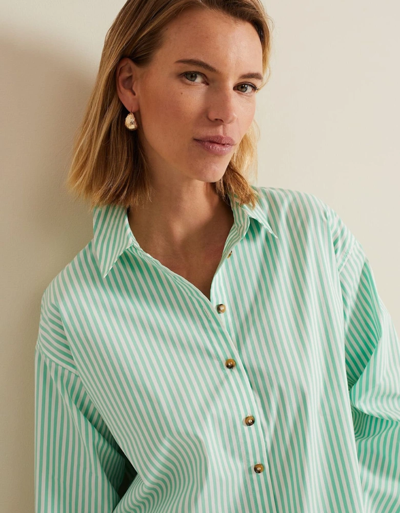 Green Striped Shirt