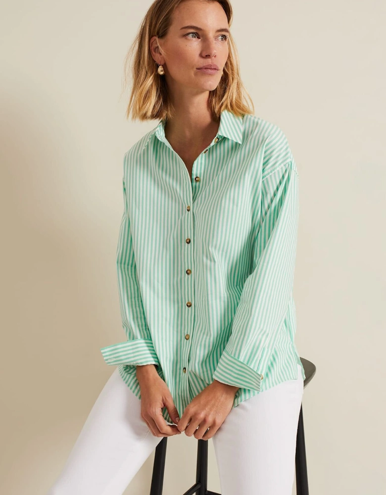 Green Striped Shirt