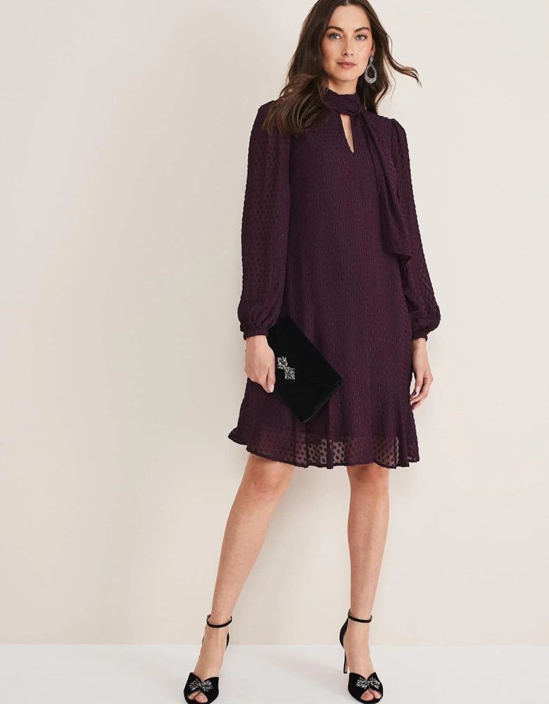 Everly Textured Swing Dress