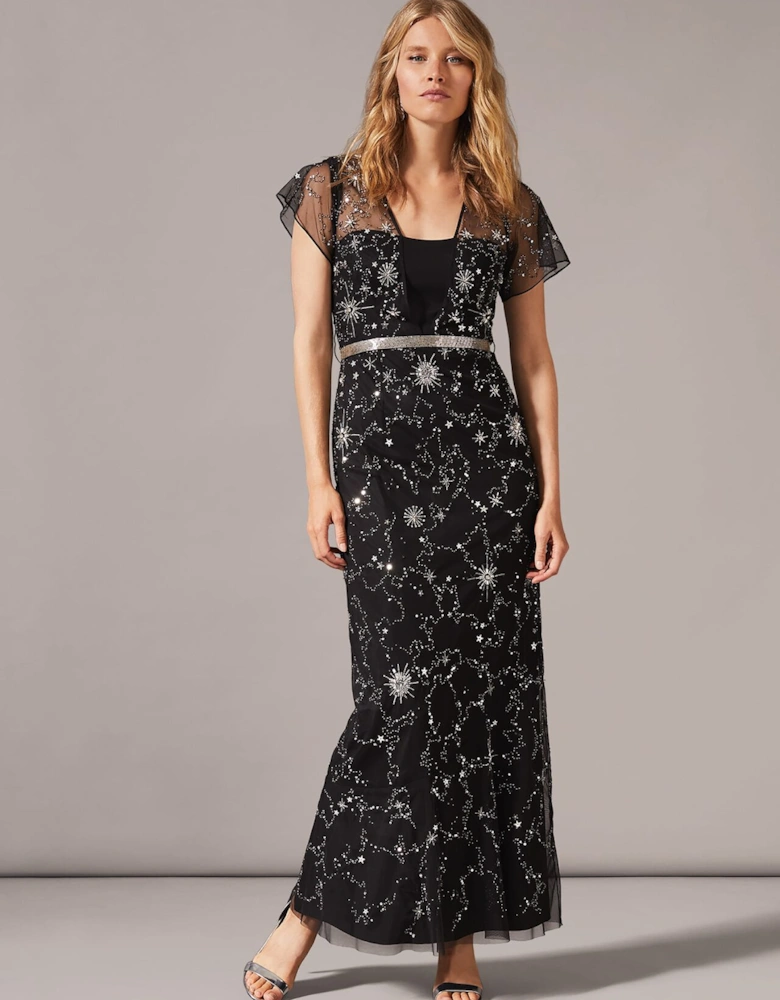 Anabella Beaded Maxi Dress