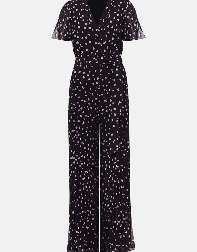 Alexandra Spot Pleat Jumpsuit