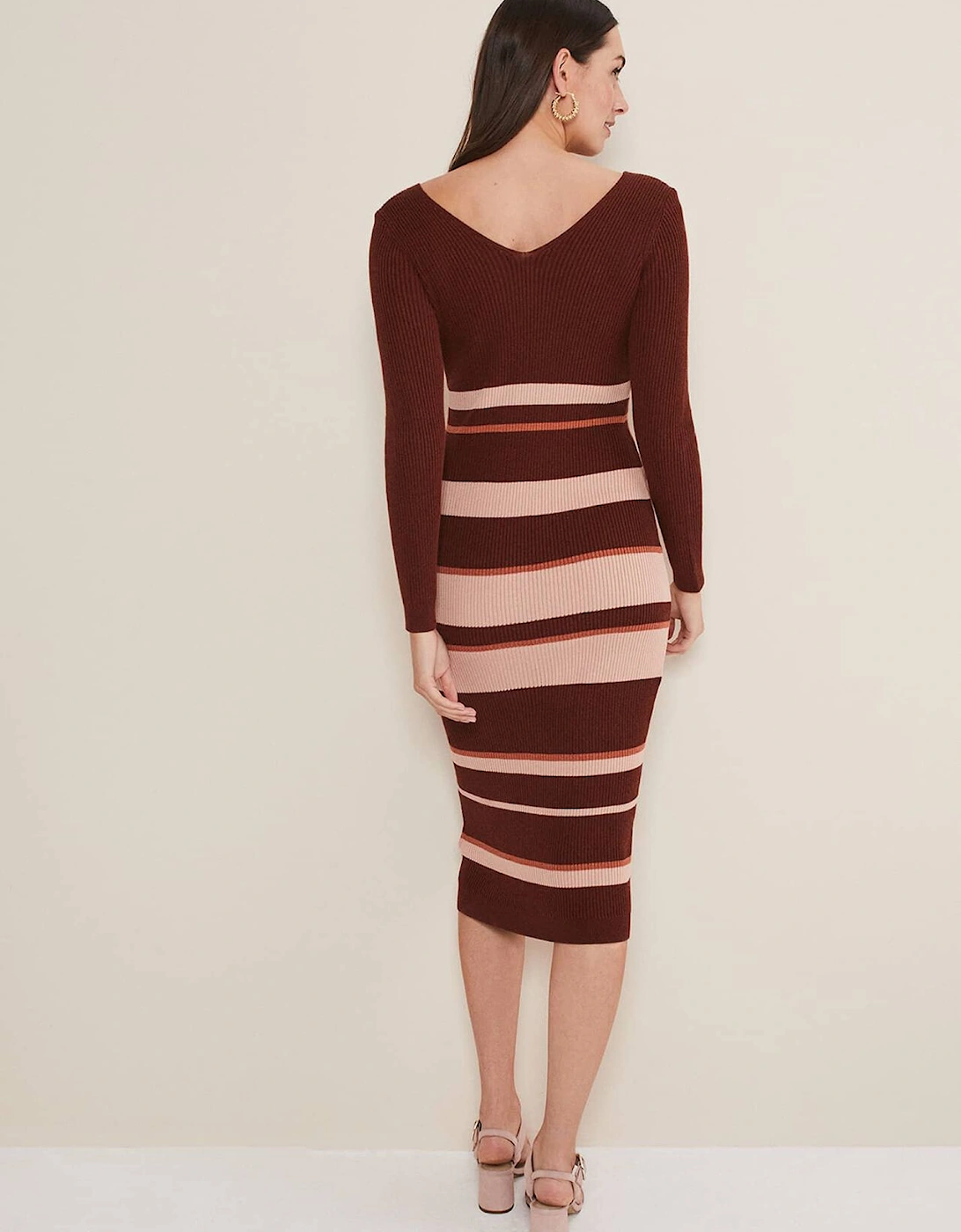 Dani Striped Midi Dress