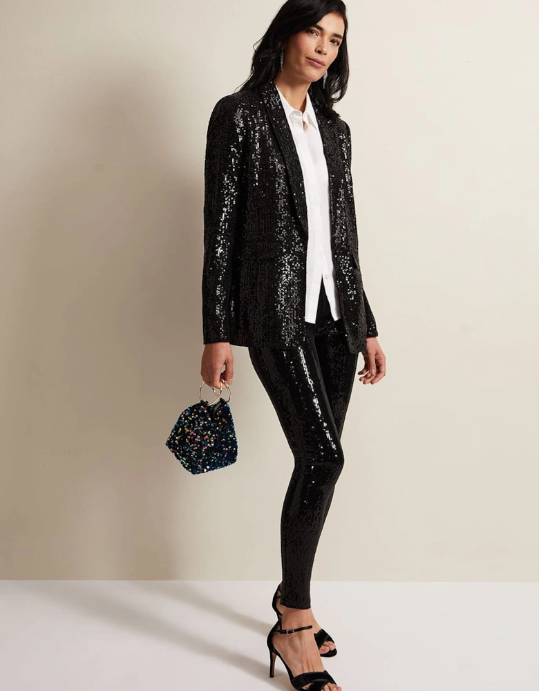 Ameera Sequin Soft Blazer