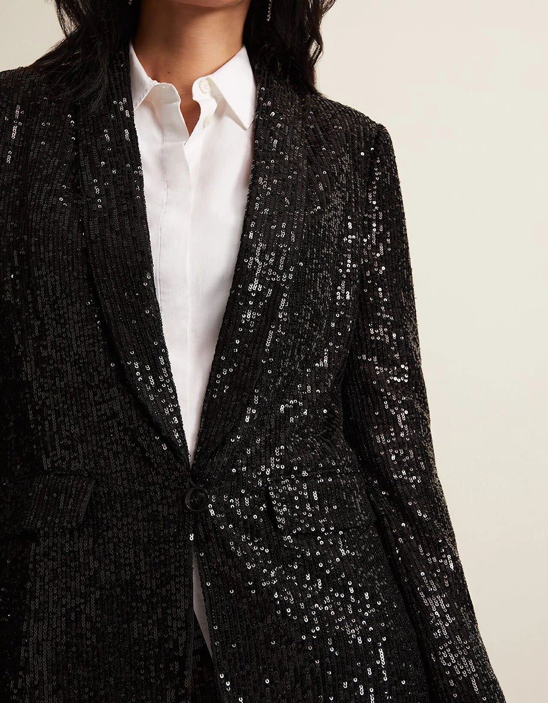 Ameera Sequin Soft Blazer