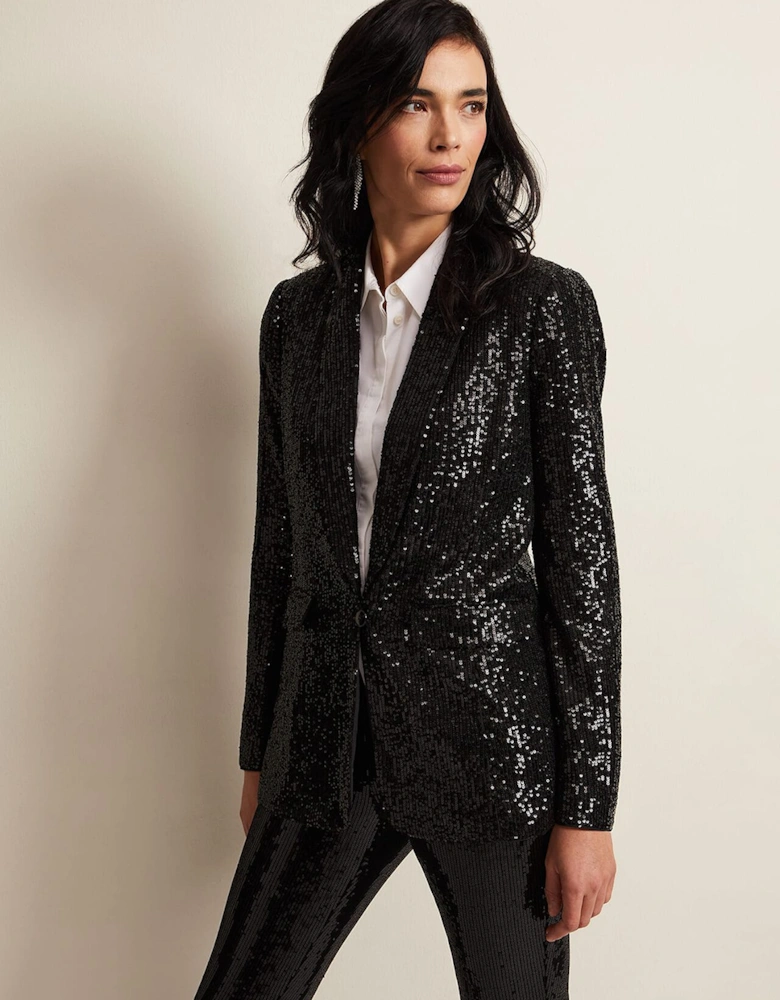 Ameera Sequin Soft Blazer