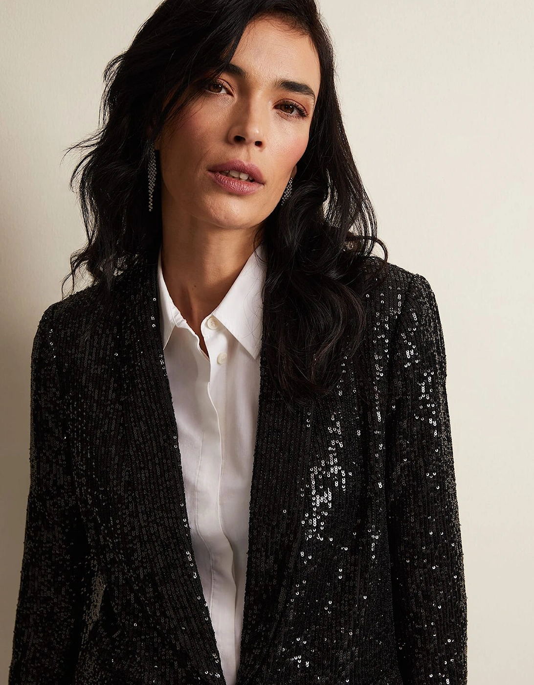 Ameera Sequin Soft Blazer