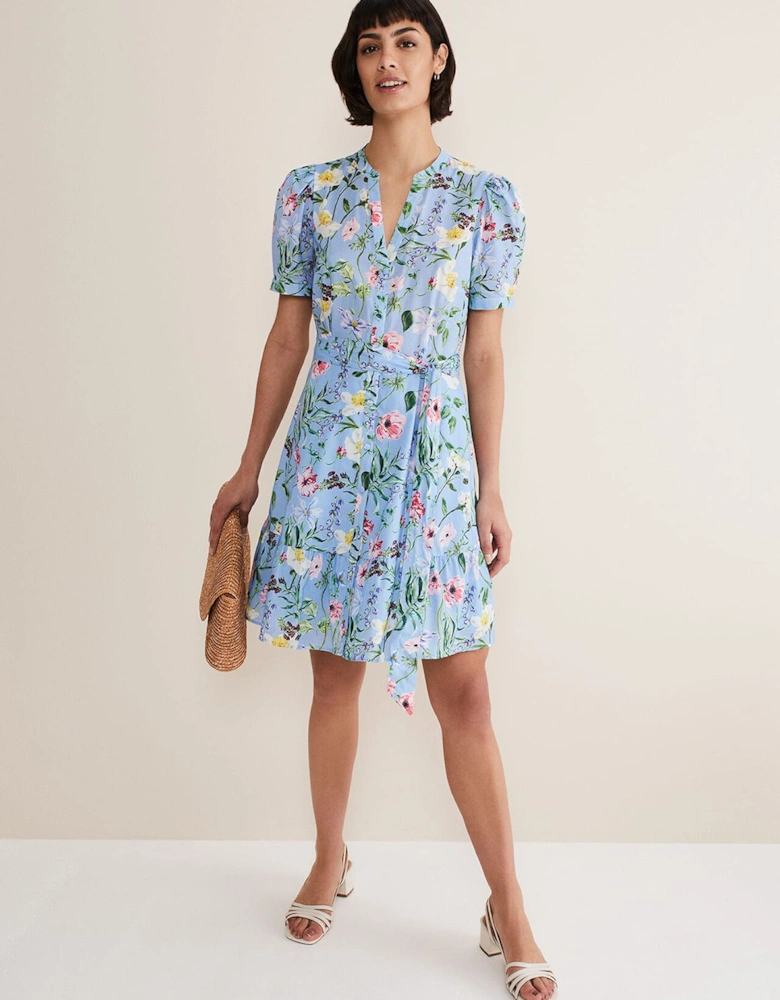 Velma Cotton Floral Mini Dress