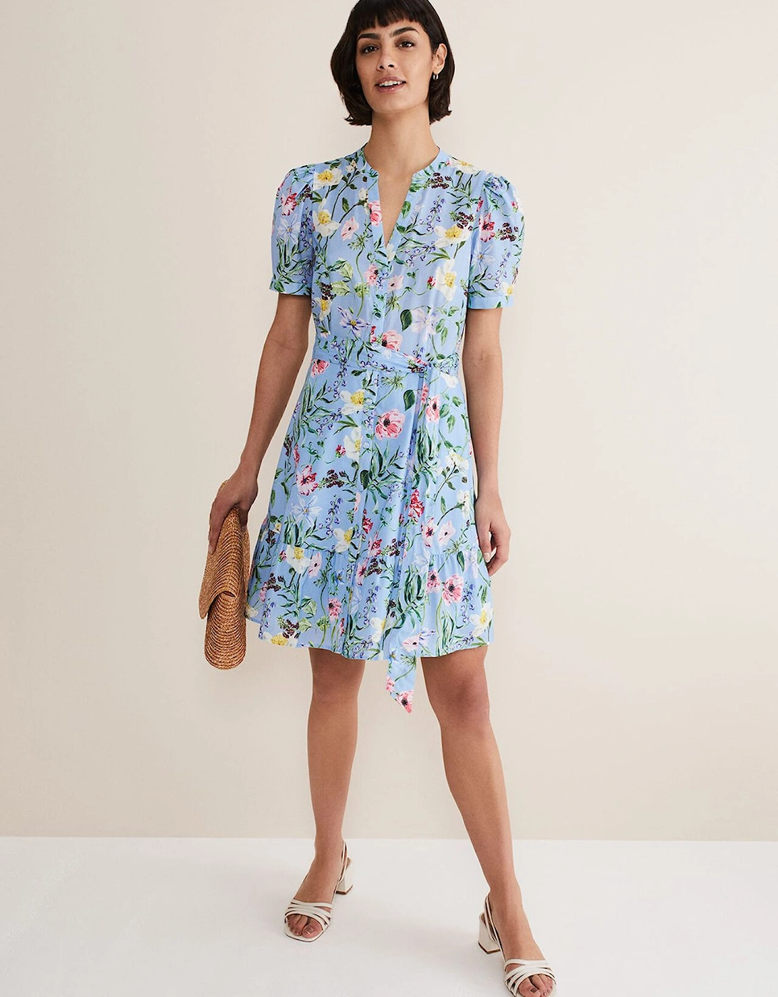 Velma Cotton Floral Mini Dress