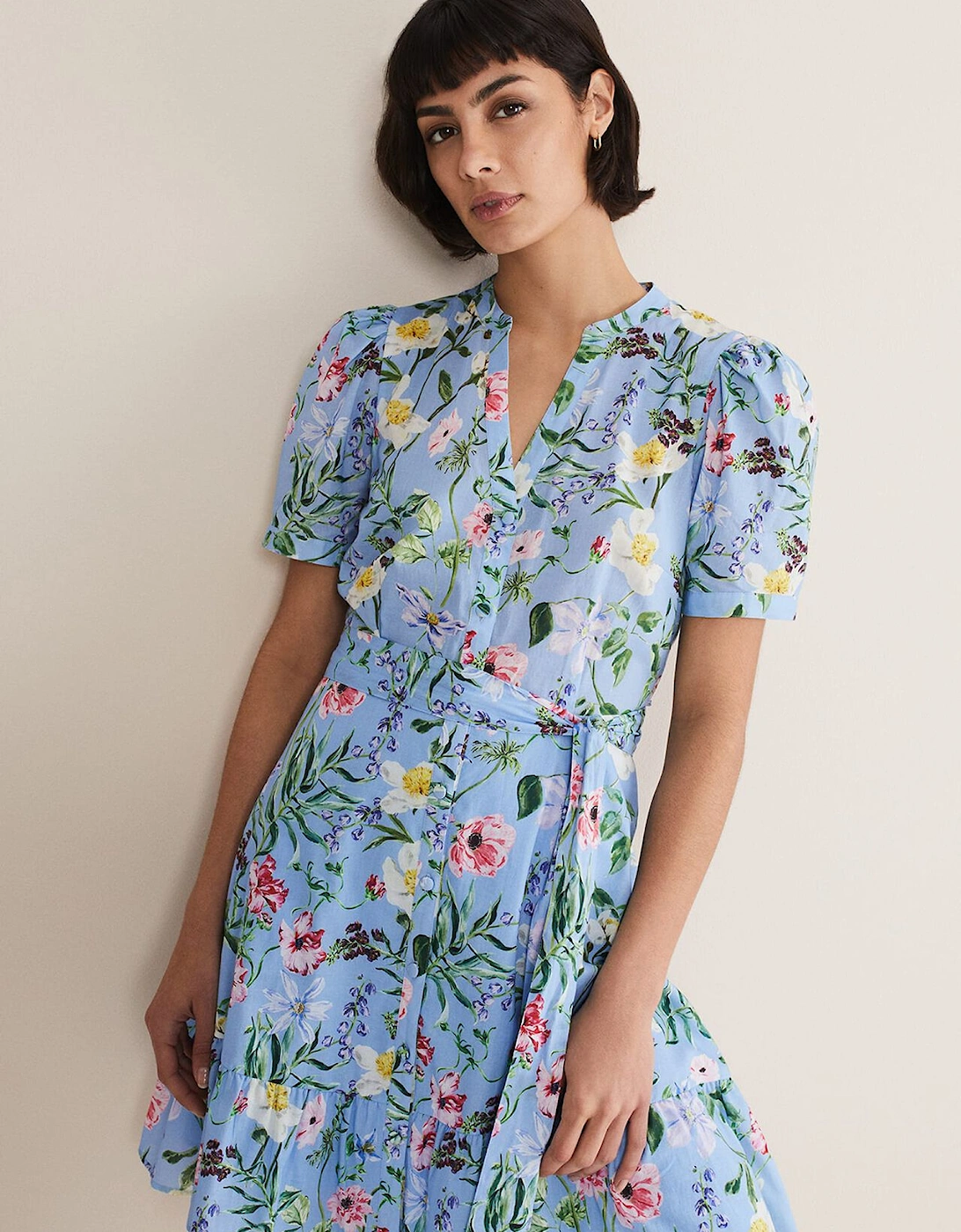 Velma Cotton Floral Mini Dress