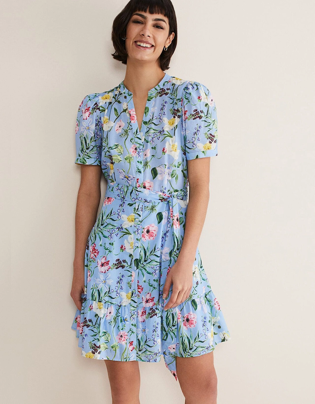 Velma Cotton Floral Mini Dress