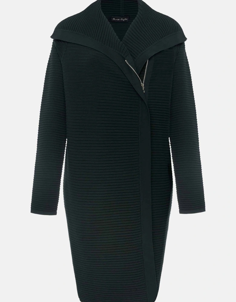 Sophia Ribbed Longline Coat