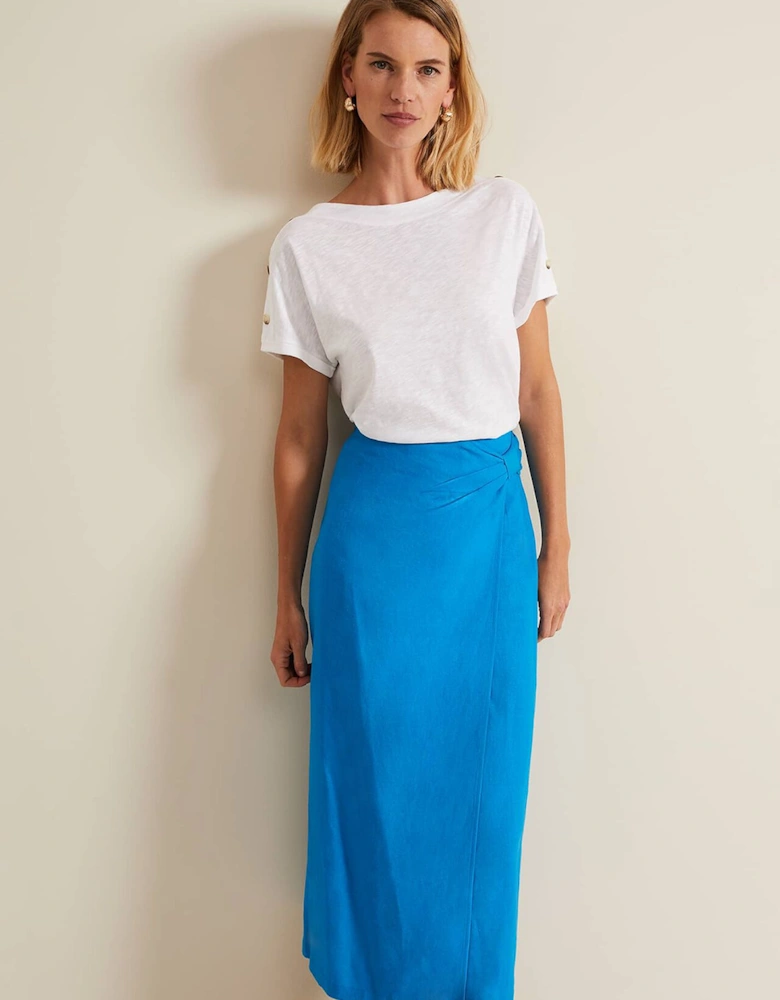 Hayden Linen Wrap Skirt