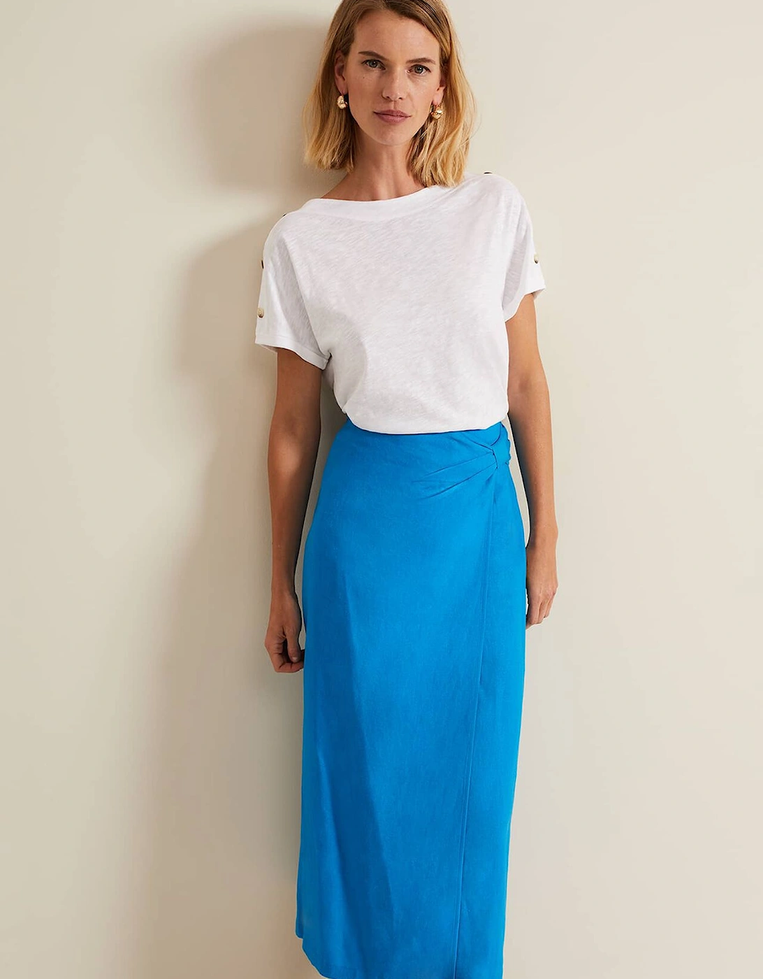 Hayden Linen Wrap Skirt, 7 of 6