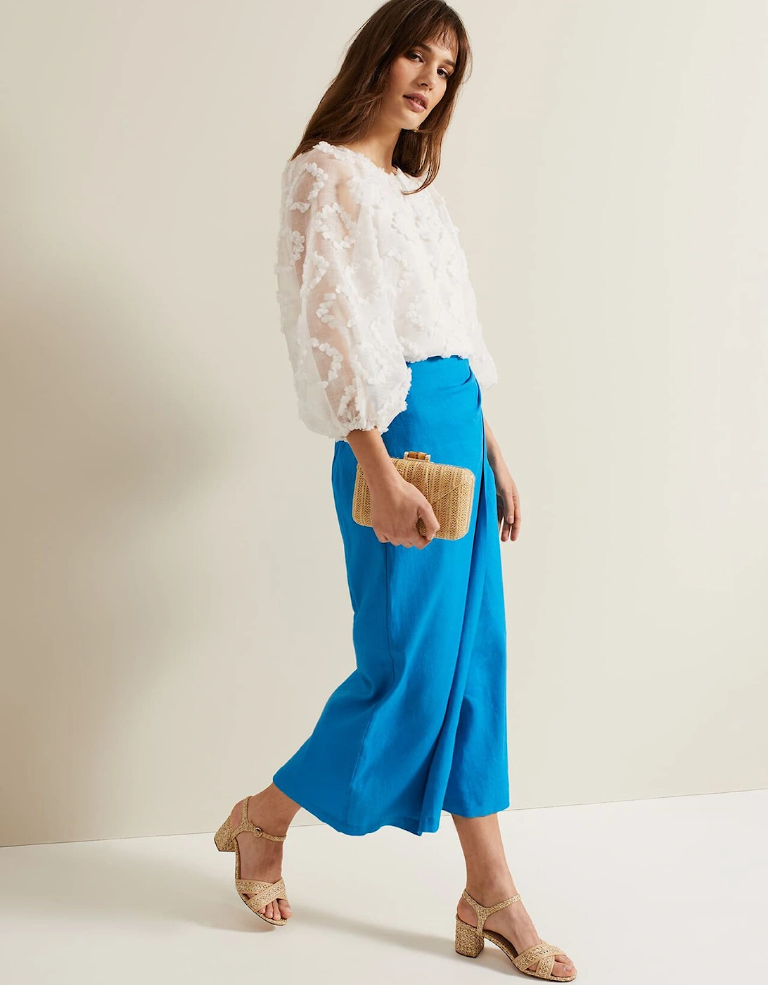 Hayden Linen Wrap Skirt