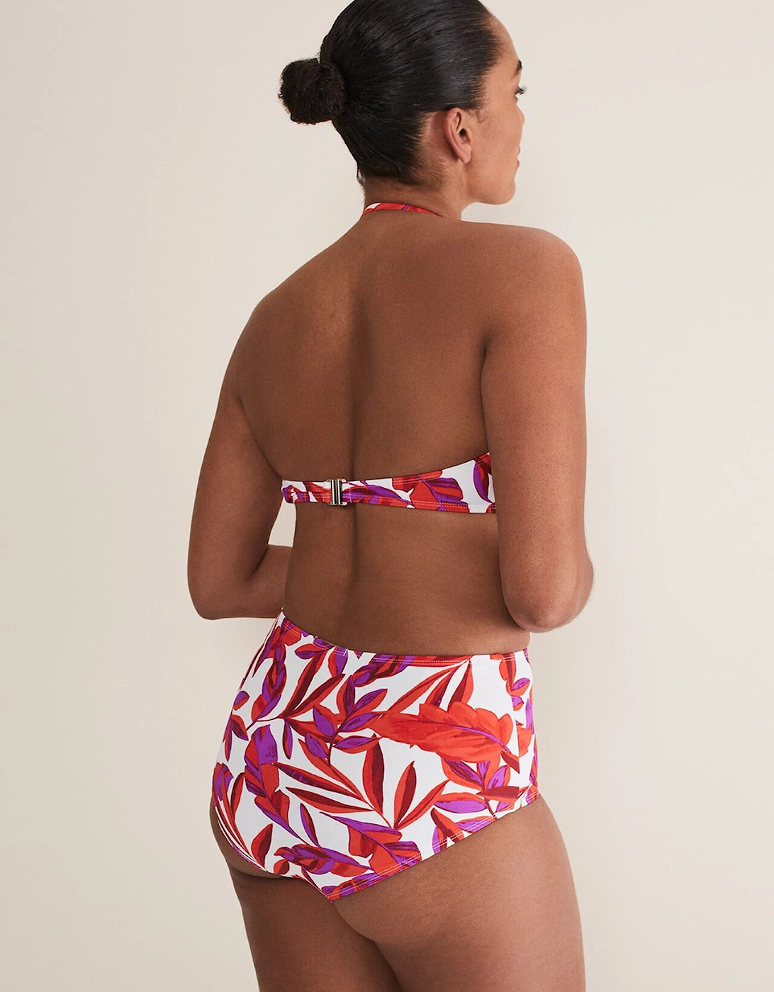 Leaf Print Bikini Bottoms