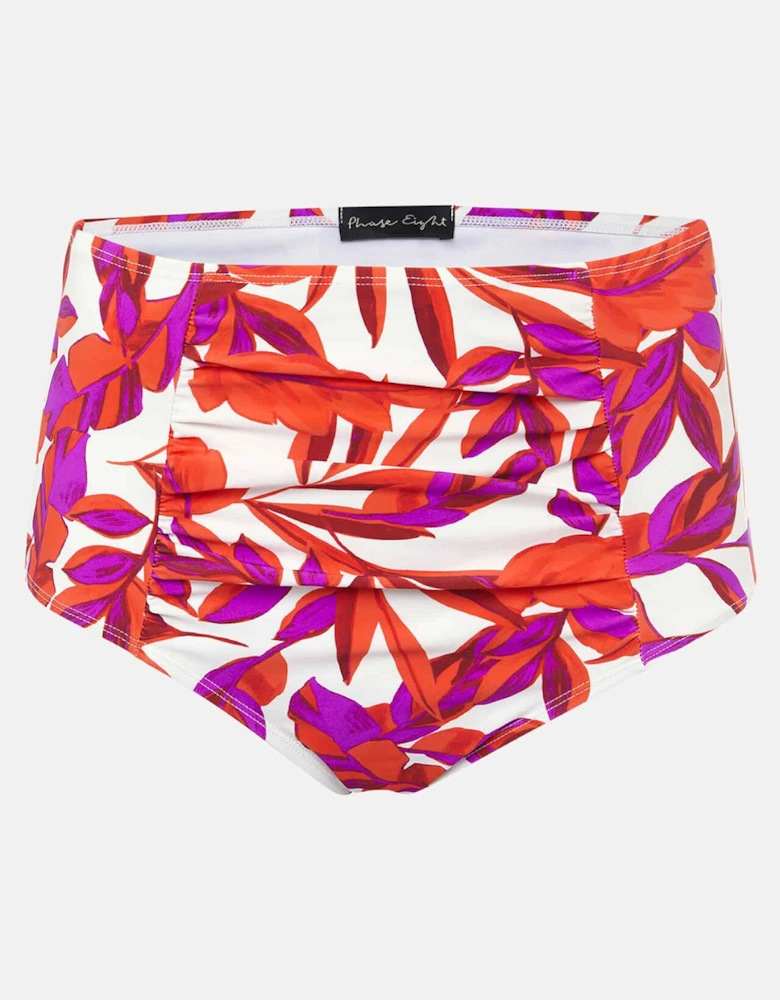 Leaf Print Bikini Bottoms