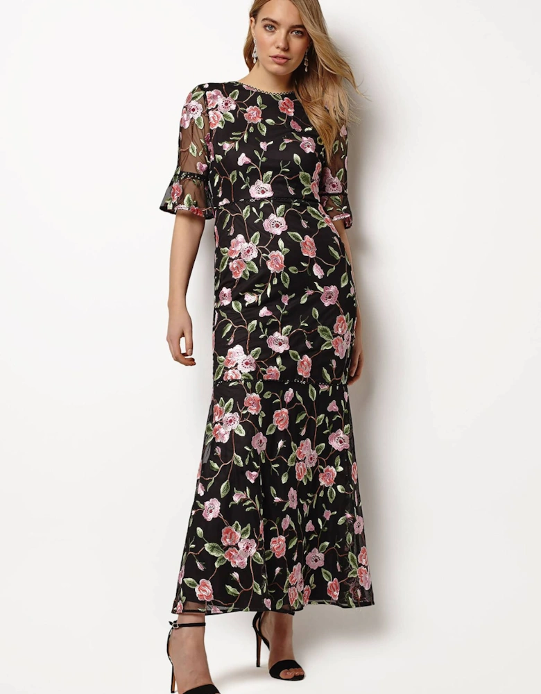 Antonette Embroidered Maxi Dress