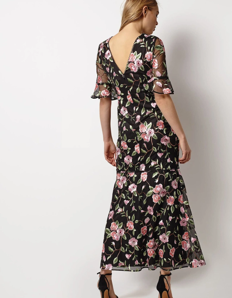 Antonette Embroidered Maxi Dress