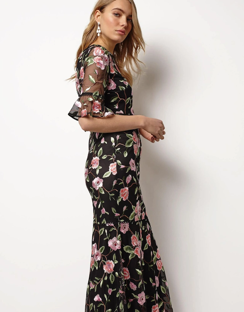 Antonette Embroidered Maxi Dress