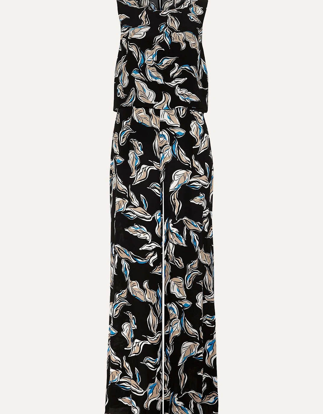 Aubrey Leaf Print Jumpsuit