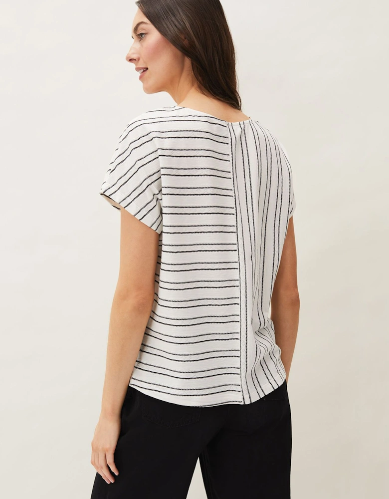 Bess Textured Stripe Top