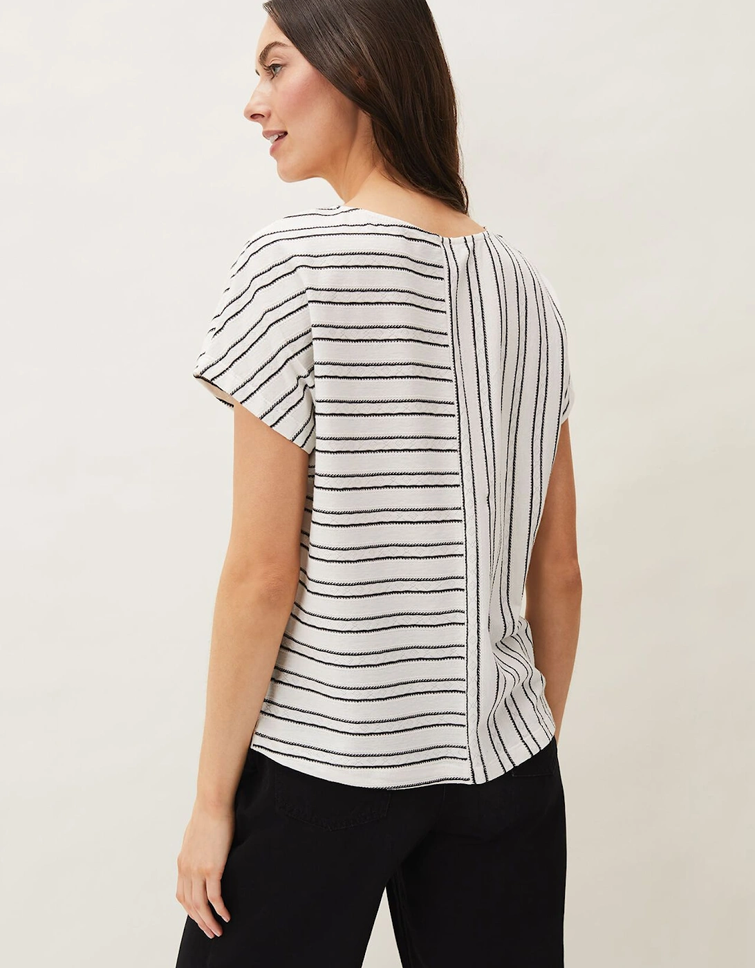 Bess Textured Stripe Top