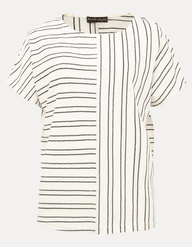 Bess Textured Stripe Top