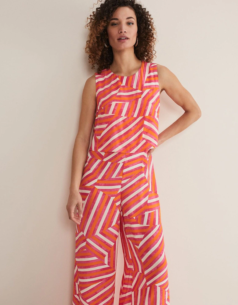 Aubrey Striped Wide Leg Jumpsuit