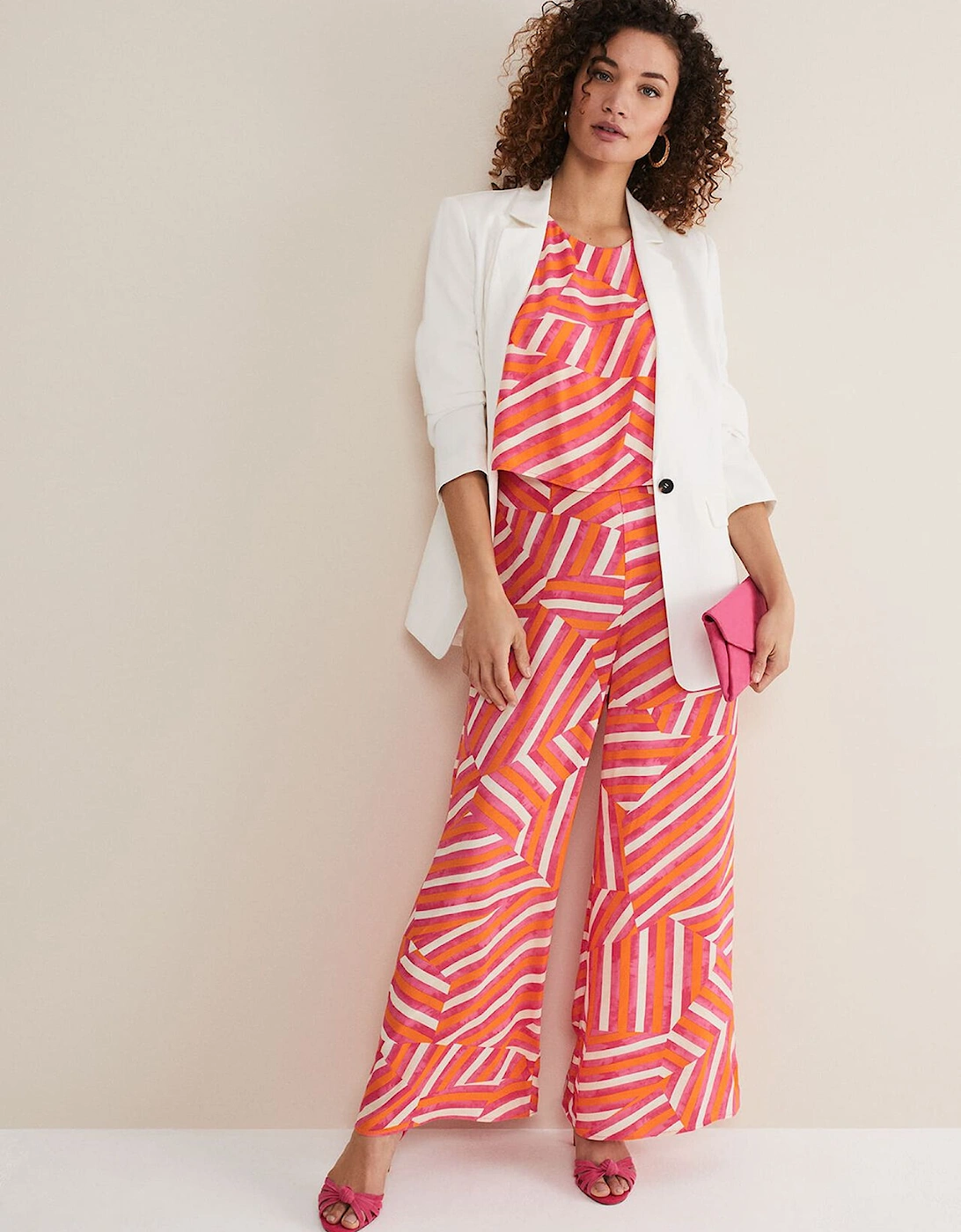 Aubrey Striped Wide Leg Jumpsuit