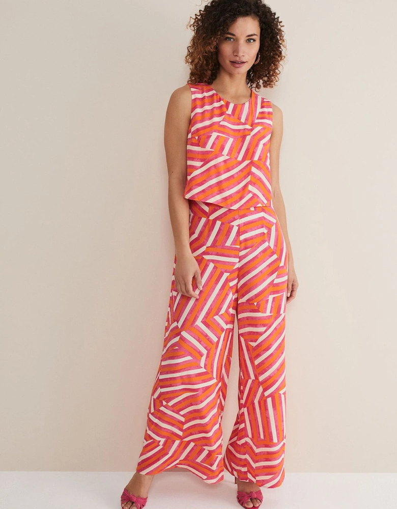 Aubrey Striped Wide Leg Jumpsuit