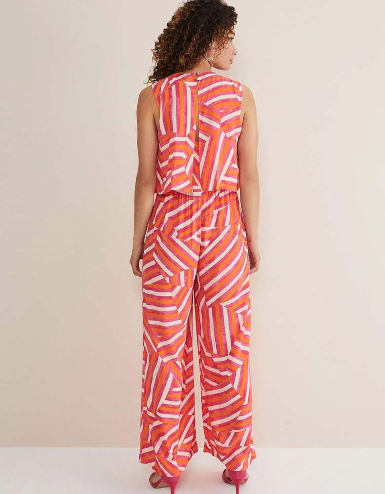 Aubrey Striped Wide Leg Jumpsuit