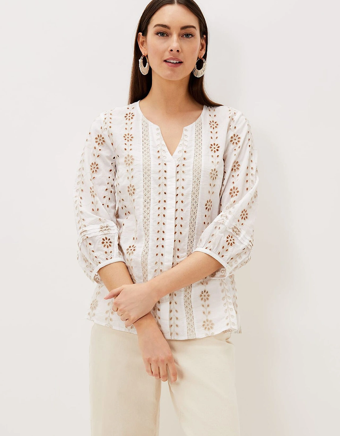 Caela Broderie Blouse, 7 of 6