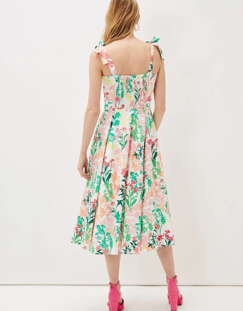 Joyce Printed Fit & Flare Dress