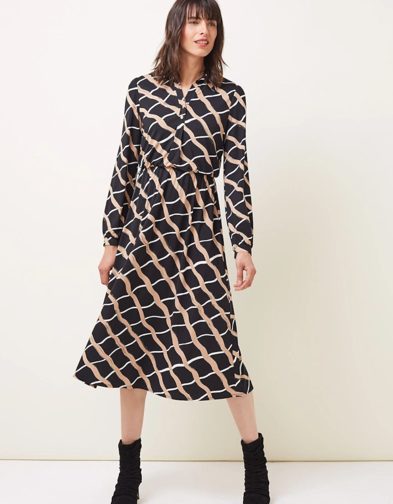 Loren Check Shirt Dress