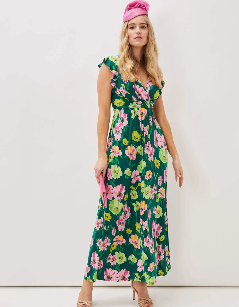 Effie Floral Jersey Maxi Dress