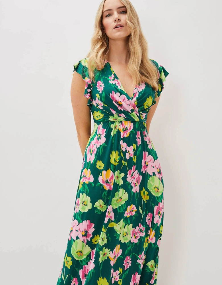 Effie Floral Jersey Maxi Dress