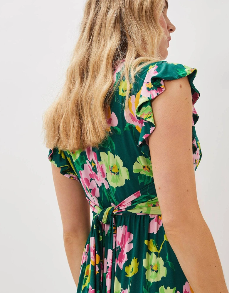 Effie Floral Jersey Maxi Dress